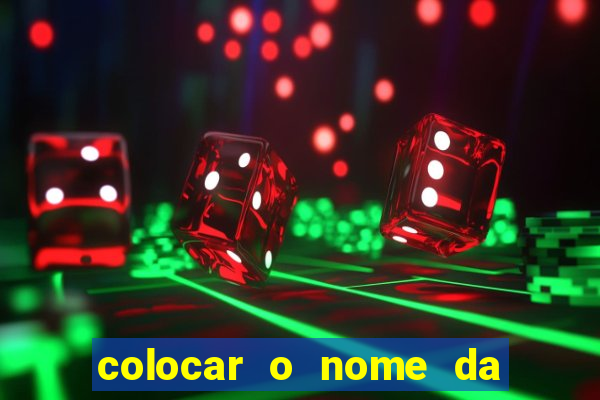 colocar o nome da pessoa no congelador